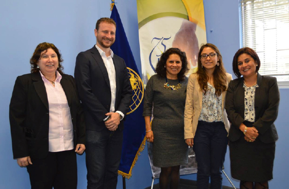 En la foto, de der. a izq.: Angélica Fort, Coordinadora Técnica del FASERT, Paul Winkel, CEO de PowerMundo; María Febres, Representante Encargada del IICA Perú; Silvana Rebaza, Oficial de Desarrollo Económico de UK in Peru - British Embassy Lima, y Ana Moreno, Directora de EnDev Perú